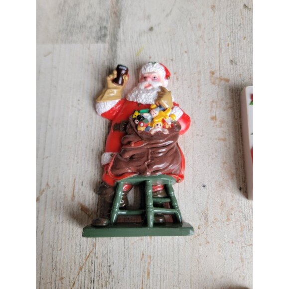 Vintage Santa Claus Coca-Cola magnet set coke Xmas decor - Picture 2 of 6